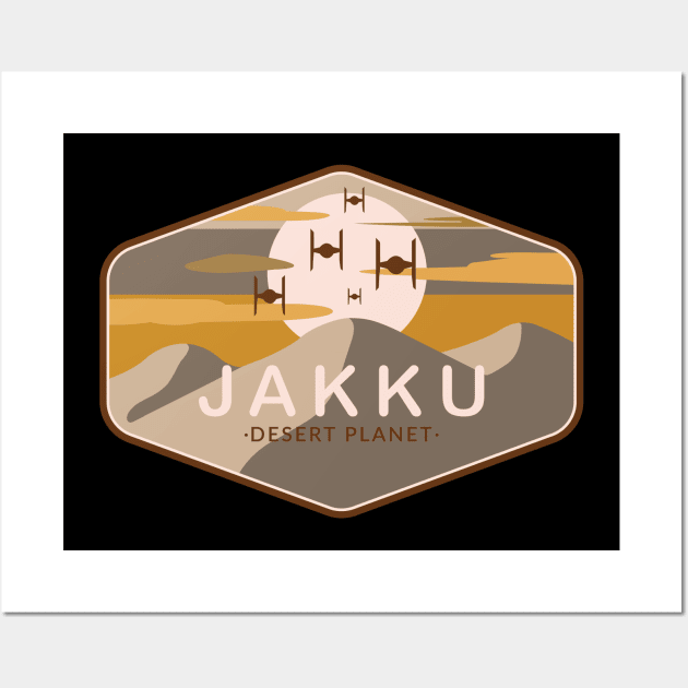 Jakku desert planet Wall Art by Space Club